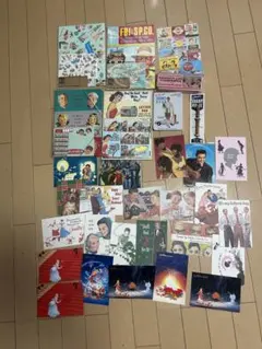 オールディーズ　葉書/手紙/レトロデザイン ペンケース/ノート/切手他