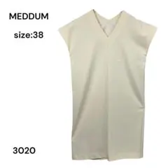 メデューム　MEDDUM ワンピース　ひざ丈　38 ストライプ　おしゃれのサムネイル