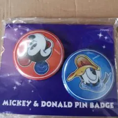 ミッキー＆ドナルド バッジセット