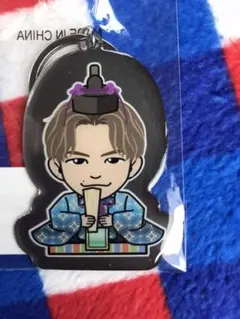 NAOTO メタルキーホルダー&スクエアステッカー&缶バッジセット