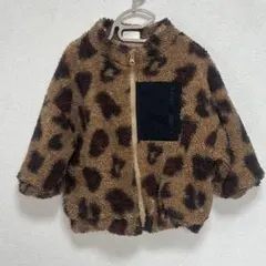 キッズ ボアジャケット レオパード柄 アウター100㎝