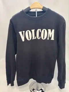 Volcom ボルコム ロゴ クルーネック スウェット M ブラック 黒 古着のサムネイル