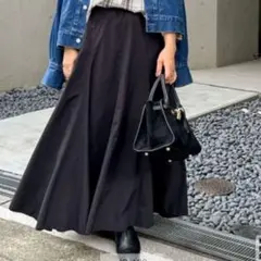 2nd NOLLEY'S　ウォッシャブルヴィンテージタフタマチ入りマキシスカート