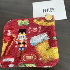 フェイラー　スクエアポーチ　赤のサムネイル