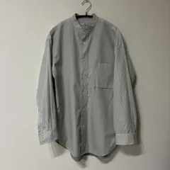 UNIQLO ＋J スーピマコットンオーバーサイズスタンドカラーシャツ グレー