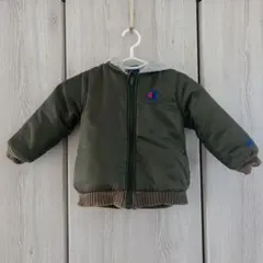 美品✨Champion MA-1アウター【100】オリーブグリーン 中綿 フード