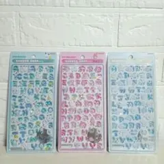 正規品　ボンボンドロップシール　文字　ポチャッコ　マイメロディ　シナモロール