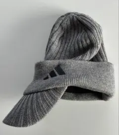 アディダスゴルフ COLD.RDY バイザー ニット キャップ　グレー