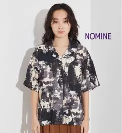NOMINE ノミネ スプラッシュプリント 開襟シャツのサムネイル