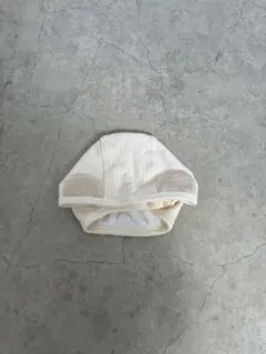 【超美品】ベビー帽子 くまさんボンネット