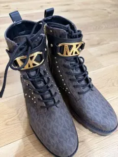 MICHAEL KORS モノグラム スタッズ レースアップブーツのサムネイル