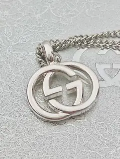 【超美品】GUCCI ペンダント トップ925＋社外チェーン 男女兼用