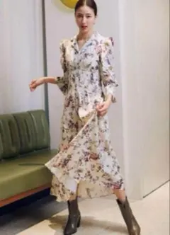 snidel 完売　ビスチェライクプリントワンピース　0 Sサイズ　未使用品