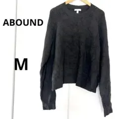 ABOUND ブラック 長袖ニットセーター 【M】