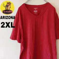 USA古着 ARIZONA　無地Tシャツ2XL　レッドのサムネイル