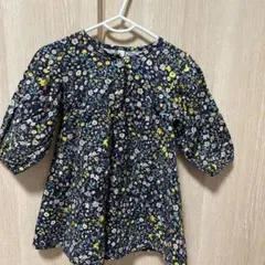 juca 花柄ワンピース 90サイズ ネイビー