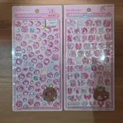 ボンボンドロップミニしずくちゃん＆マイメロディシールセット