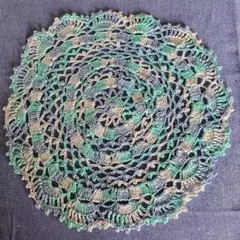 レース編み　花瓶敷　ドイリー　テーブルセンター　ランチョンマット　ハンドメイド