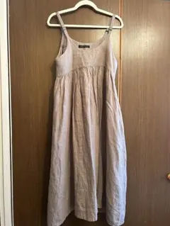 HEAVENLY ベージュ リネン キャミワンピース
