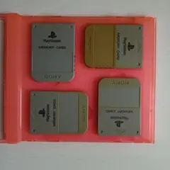 【ケース付き】PS1用メモリーカード 4個セット
