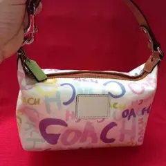 日本未発売  コーチ COACH ハンプトンズ ペイント柄 ポーチ