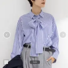 新品タグ付】 24SS SPICK&SPAN タイ付 ストライプ 長袖シャツ - メルカリ