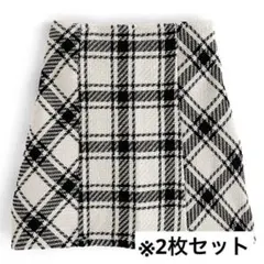 バックリボンツイードチェックミニスカート gm699
