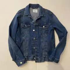 ダークブルー デニムジャケット　デニム　ジャケット　長袖　春　秋