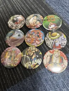ワンピース　輩缶バッジ　キャラクターグッズ　セット　まとめ　アニメ　9枚セット