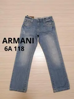 ARMANI 6A 118 デニム ライトブルー ストレート ジーンズのサムネイル
