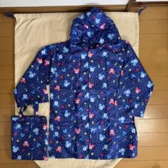 ミッキーマウス レインコート 110〜120cm（収納袋付き・ランドセル対応）