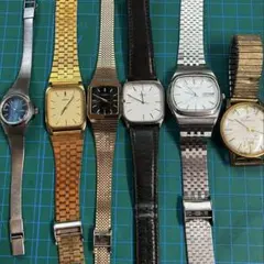 【ジャンク】 SEIKO 他 メンズ 腕時計 6本 まとめ売り 不動品