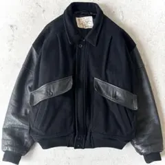 【美品/レア】AVIREX 牛革 ドンキーカラーフライトジャケット 銀ボタン M 美品/レア】AVIREX 牛革 ドンキーカラーフライトジャケット 銀ボタン M