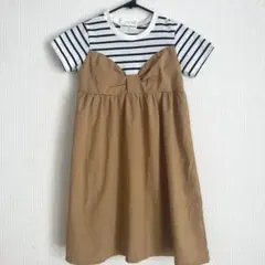 【120cm】半袖ワンピース 春夏 女の子