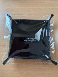 非売品　J.P.Morgan オリジナルベロア調レザートレイブラック