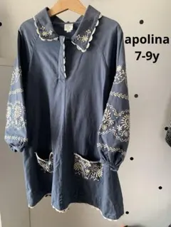 apolinakids アポリナ ブラウス エプロンドレス 5-7y - メルカリ
