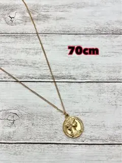 新品　コインネックレス 70cm