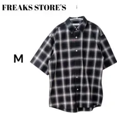 FREAKS STORE フリークスストア メンズ チェック柄 半袖シャツ Mのサムネイル