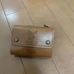 特別価格‼️10日まで PEANUTS SNOOPY レザー三つ折り財布 ブラウン