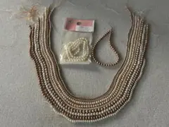 淡水パール　小粒ポテト＆ボタン　2.5〜5ミリ　10本分