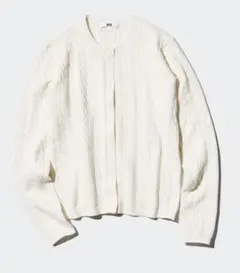 uniqlo ケーブルクルーネックカーディガン