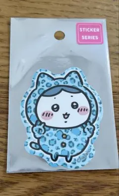 ちいかわ ヒョウ柄なみんなのスマホに貼れるサイズのステッカー ハチワレ