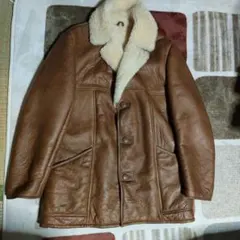 ニュージーランド製！リアルムートンダッフルコートジャケット40ロンハーマン RHC ロンハーマン リアルムートンダッフルコート ボア ファー