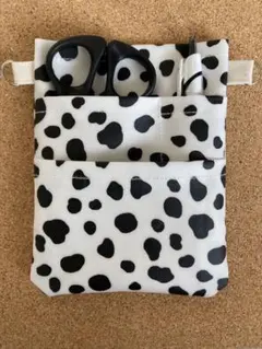 ラミネート　オーガナイザー　ダルメシアン　作業用ポーチ　障害手帳ケース