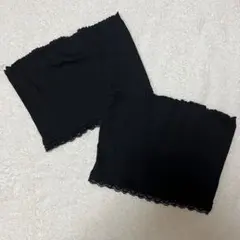 ✨海外輸入品✨ 黒 ブラック ベアトップ チューブトップ トップス セット ♡