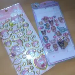 国内正規品 サンリオ うるちゅるポップシール 日焼けキラリンジュエリーステッカー