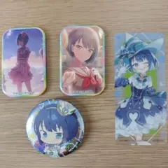 プロセカ桐谷遥缶バッジクリアしおりセット