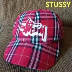 限定価格　Stussy 80sタータンチェック スナップバック キャップ usa 限定価格 Stussy 80sタータンチェック スナップバック キャップ usa
