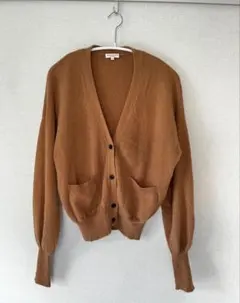 DEMYLEE デミリー　カシミヤ100% カーディガン キャメル