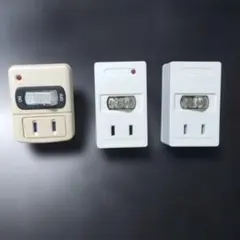オーム電機2つヤザワ1つスイッチ付き コンセントアダプター 3個セットのサムネイル